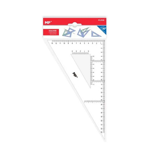 Picture of Square 23cm Transparent 60deg Acrylic MP