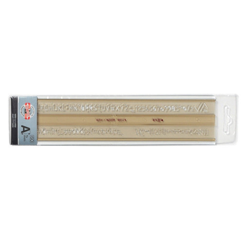 Picture of Architectural Ruler 0.5mm alphabet & Numbers Koh-i