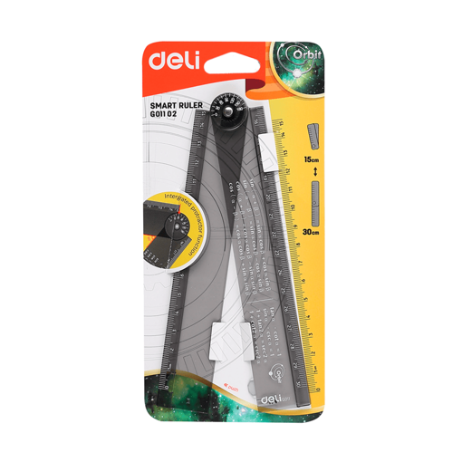 Picture of Foldable Ruler (15-30)cm Black Deli