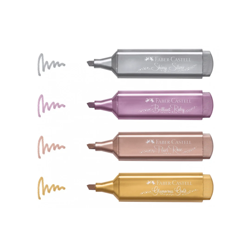 Picture of Highlighter Pack 4clrs Metallic Faber-Castell