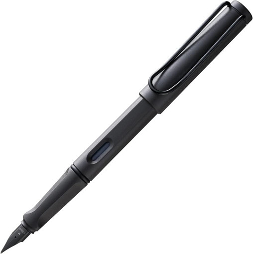 Picture of Stylo (Fountain pen) Black Steel Lamy