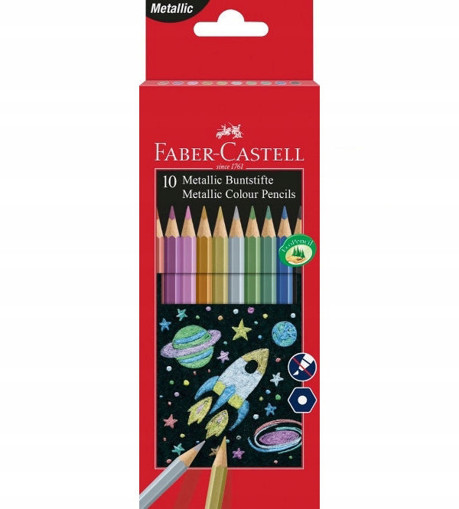 Picture of Colour Pencil 10clrs Metallic Faber-Castell