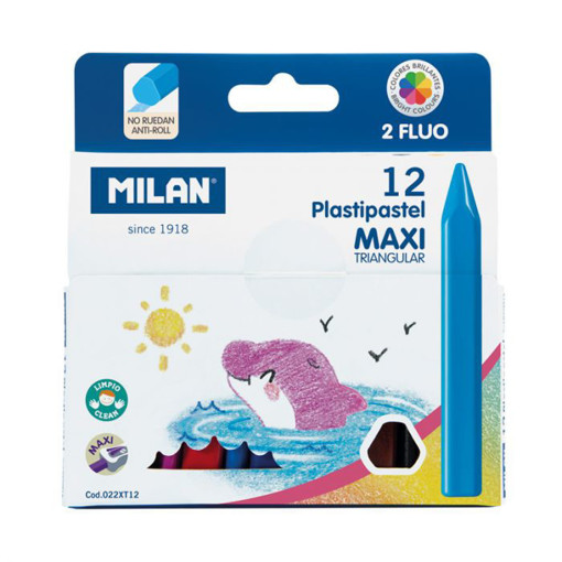 Picture of Wax pens 12clrs Triangle Milan