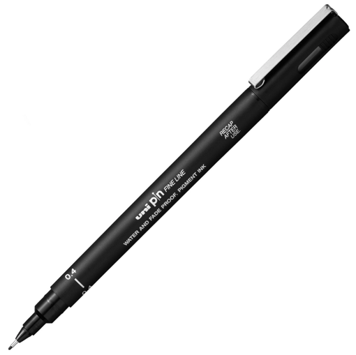 Picture of Fineliner Black 0.4mm Uni-Pin