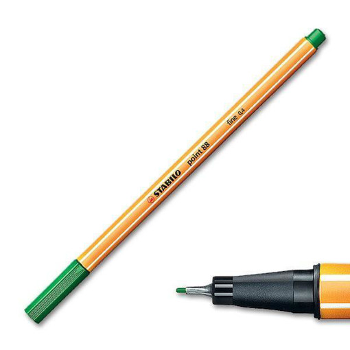 Picture of Fineliner Green 0.4mm Stabilo Point 88