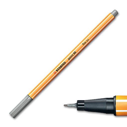 Picture of Fineliner Light Grey 0.4mm Stabilo Point 88