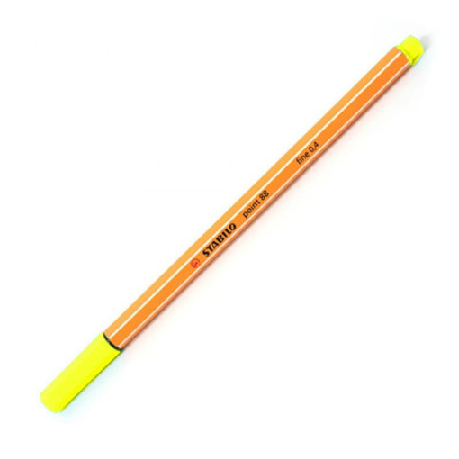Picture of Fineliner Neon Yellow 0.4mm Stabilo Point 88