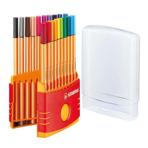 Picture of Fineliner Pack 20clrs 0.4mm Parade Stabilo Point 8