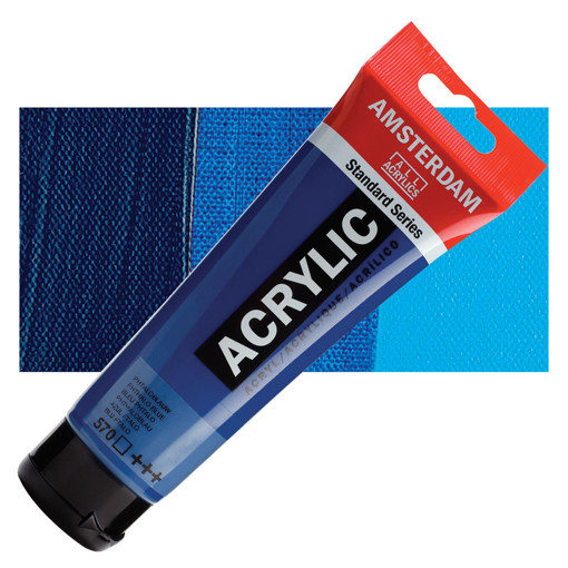 Picture of Acrylic 120ml Phthalo Blue Amsterdam