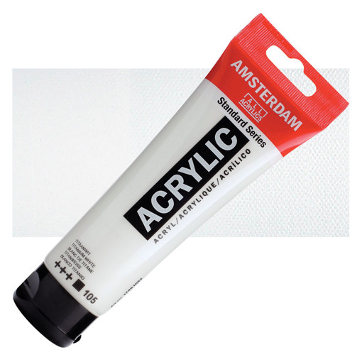 Picture of Acrylic 120ml Titanium White Amsterdam