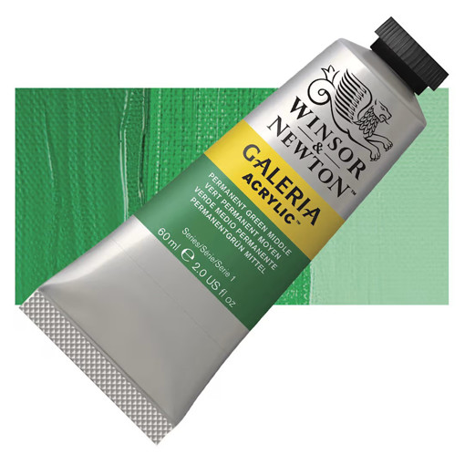 Picture of Acrylic 60ml Permanent Green Middle Winsor&Newton