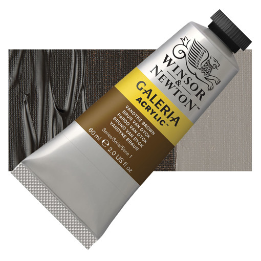 Picture of Acrylic 60ml Vandyke Brown Winsor&Newton Galeria