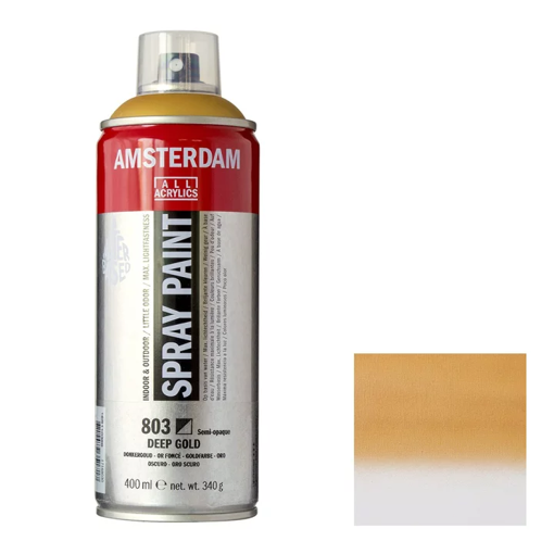 Picture of Acrylic Spray 400ml Deep Gold Amsterdam