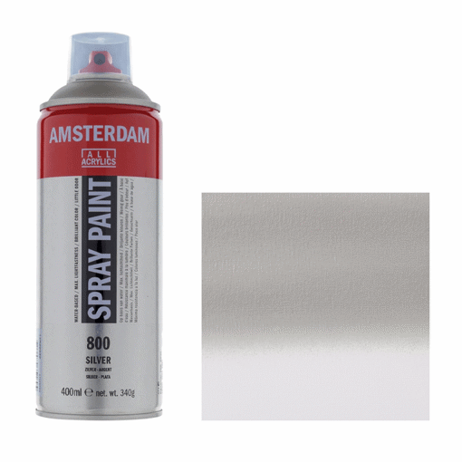 Picture of Acrylic Spray 400ml Silver Amsterdam