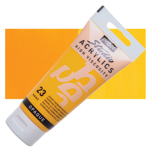Picture of Acrylic 100ml Cadmium Yellow Medium Pebeo