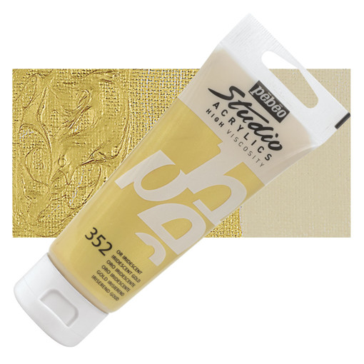 Picture of Acrylic 100ml Iridescent Gold Pebeo