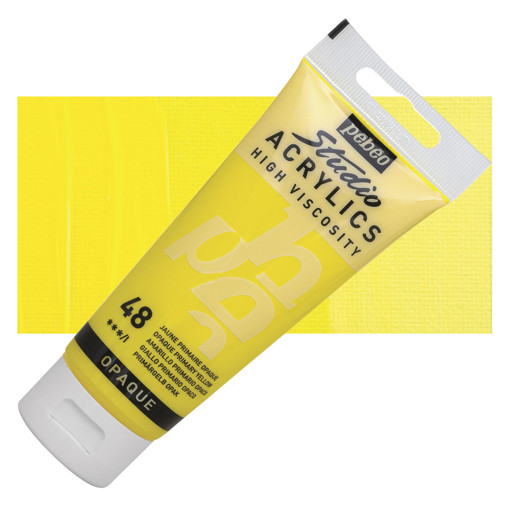 Picture of Acrylic 100ml Opaque Primary Yellow Pebeo