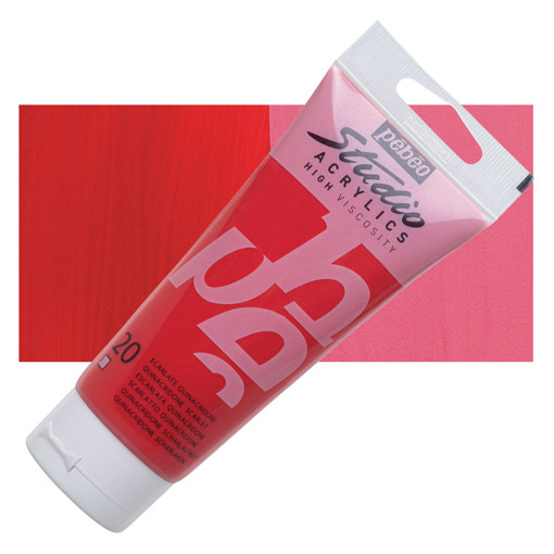 Picture of Acrylic 100ml Quinacridone Scarlet Pebeo