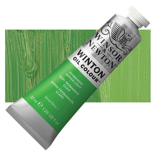 Picture of Oil Paint 37ml Permanent Green Light Winsor&Newton