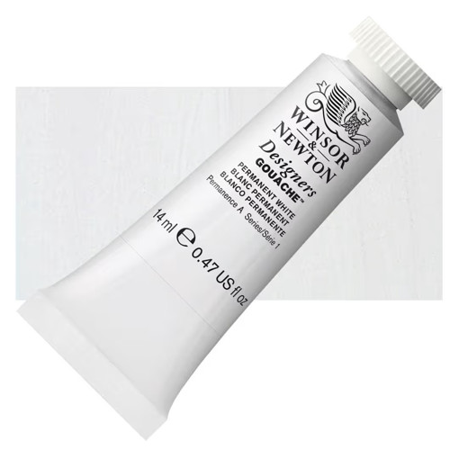 Picture of Gouache 14ml Permanent White Winsor&Newton