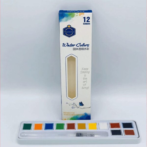 Picture of Watercolor 12clrs Solid Keep Smiling