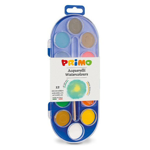 Picture of Watercolor 12clrs 30mm With Brush Primo