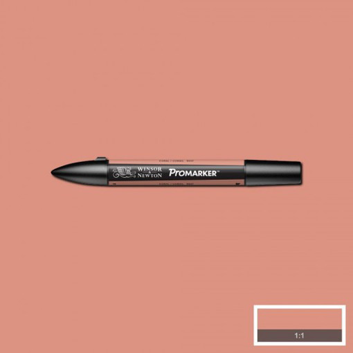 Picture of Permanent Marker Coral Twin W&NPromarker