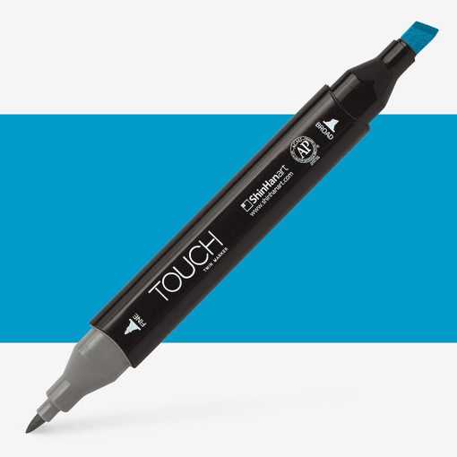 Picture of Permanent Marker Cerulean Blue Twin Touch