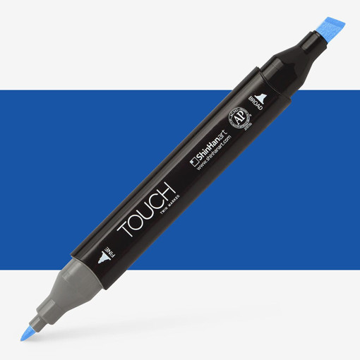Picture of Permanent Marker Cobalt Blue Twin Touch
