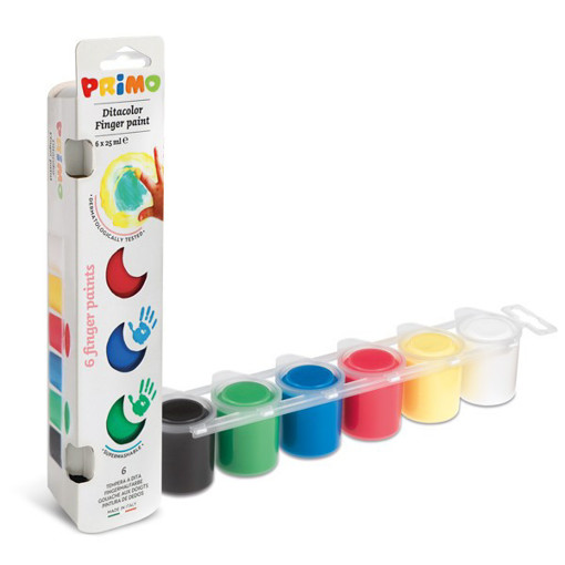 Picture of Finger Paint 6clrs Primo