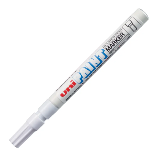 Picture of Paint Marker White (0.8-1.2)mm Oil Base Uni Paint