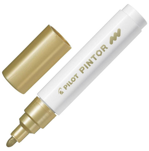 Picture of Paint Marker M Gold 1.4mm All Surfaces Pilot Pinto
