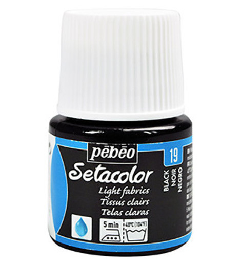 Picture of Fabric Paint 45ml Black Pebeo Setacolor