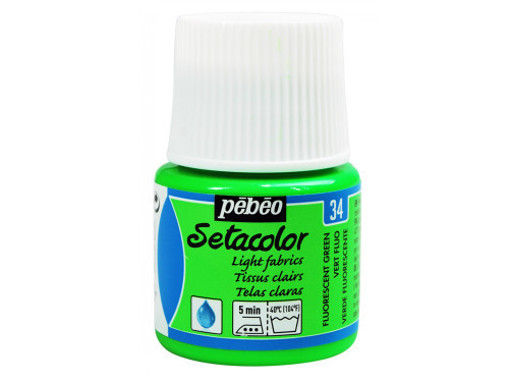 Picture of Fabric Paint 45ml Fluo Green Pebeo Setacolor