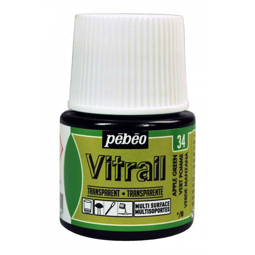 Picture of Glass Paint 45ml Apple Green Pebeo Vitrail