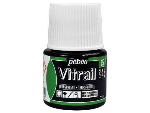 Picture of Glass Paint 45ml Black Pebeo Vitrail