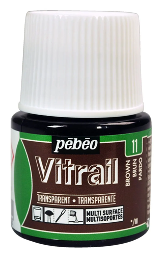 Picture of Glass Paint 45ml Brown Pebeo Vitrail