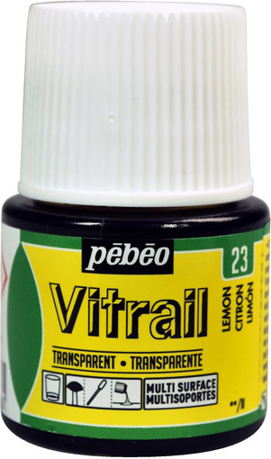 Picture of Glass Paint 45ml Lemon Yellow Primary Pebeo Vitrai