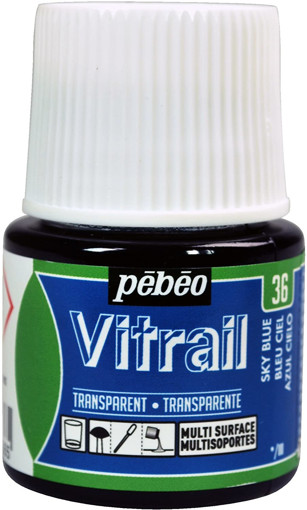 Picture of Glass Paint 45ml Sky Blue Pebeo Vitrail
