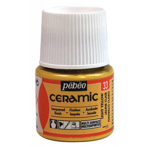 Picture of Ceramic Paint 45ml Light Yellow Pebeo