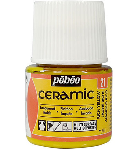 Picture of Ceramic Paint 45ml Rich Yellow Pebeo