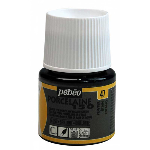 Picture of Porcelaine 150 45ml Pewter Pebeo