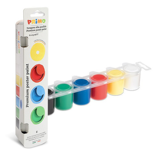 Picture of Poster Paint 6clrs Metallic Primo