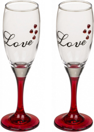 Picture of Mug Out of the blue Champagne Glass With Hearts