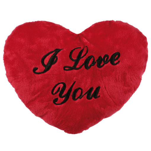 Picture of Plush Out of the blue Cushion Love Red Coloured 40