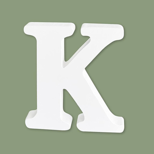 Picture of Wood 10.5cm White Letter Hand Craft,K