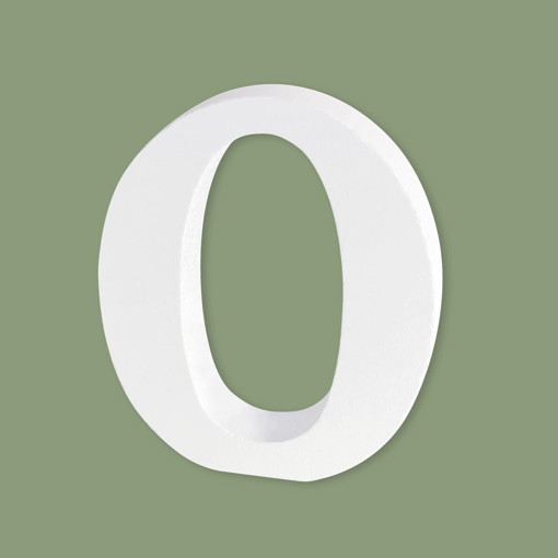Picture of Wood 10.5cm White Letter Hand Craft,O