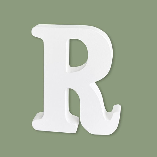 Picture of Wood 10.5cm White Letter Hand Craft,R