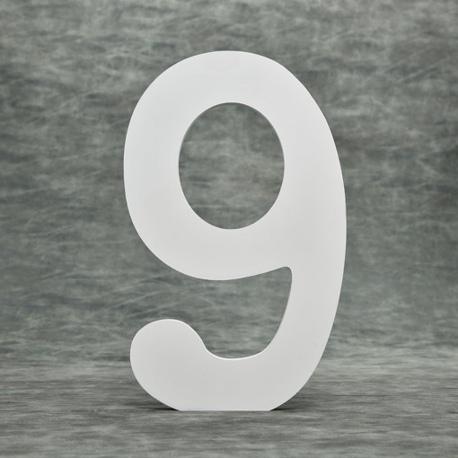 Picture of Wood 10cm White Number Hand Craft,9