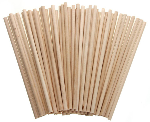 Picture of Wooden Sticks 12pcs Round Craft for all